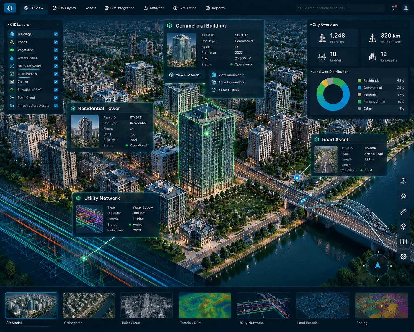 3D GIS and Digital Twin-Ready Models
