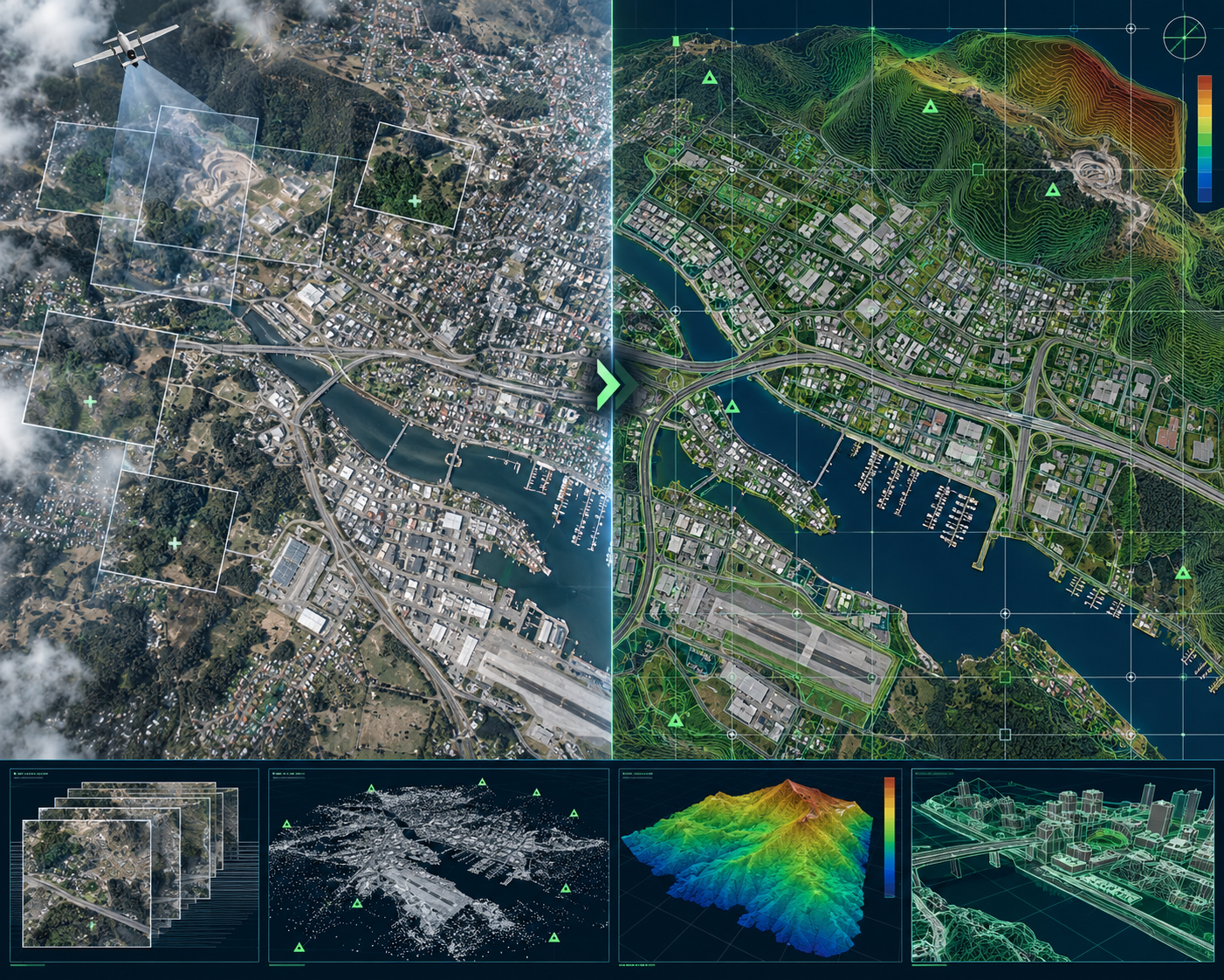 Accurate imagery and mapping-ready orthophoto intelligence by TriCAD