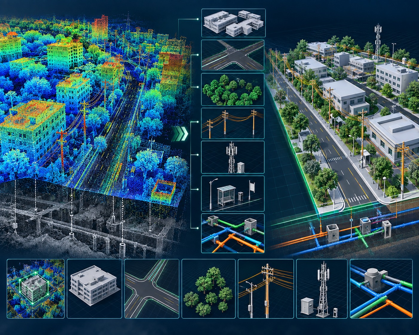 Feature and asset extraction from LiDAR data by TriCAD Design Consultants
