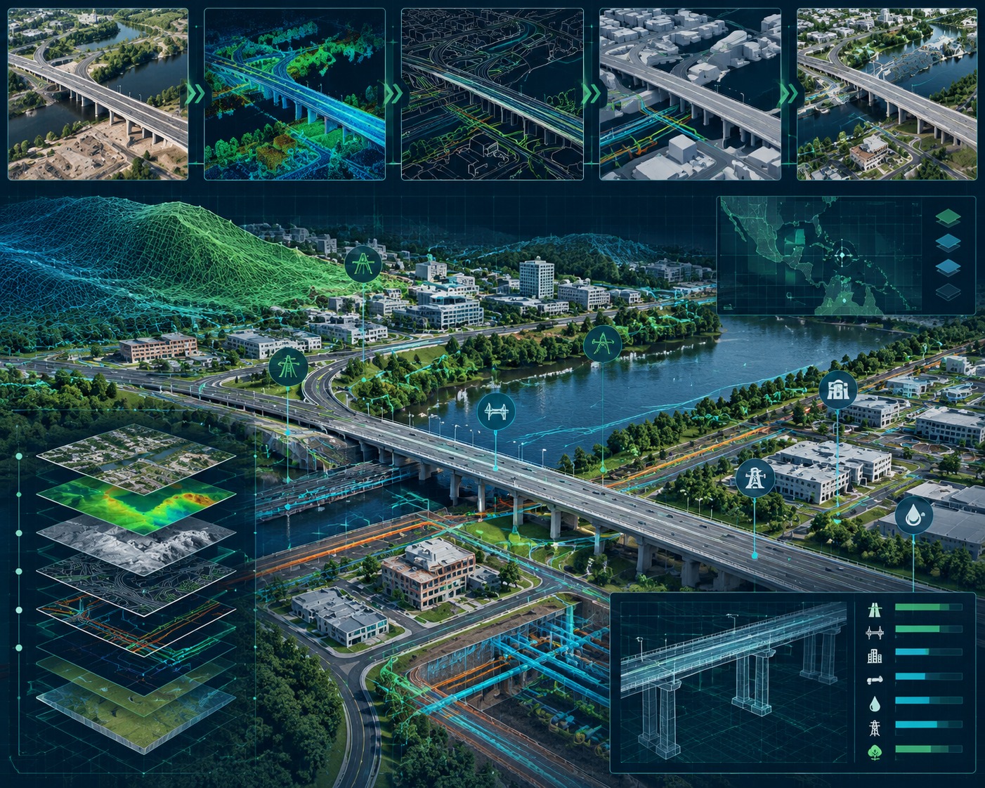 Infrastructure mapping and digital engineering services by TriCAD Design Consultants