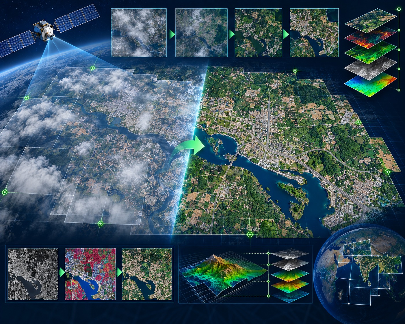 Satellite image processing services by TriCAD Design Consultants