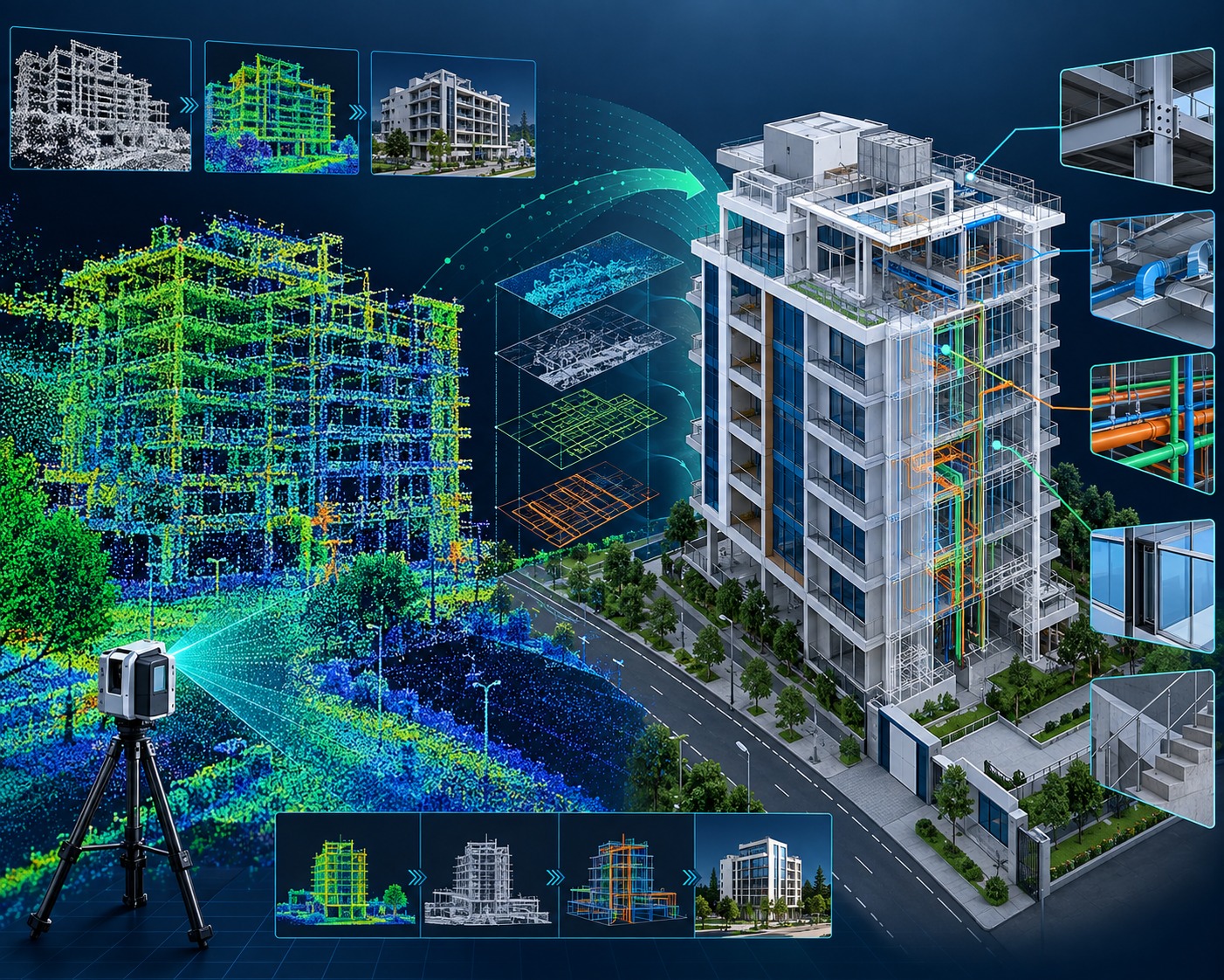 Scan to BIM and point cloud to BIM services by TriCAD Design Consultants