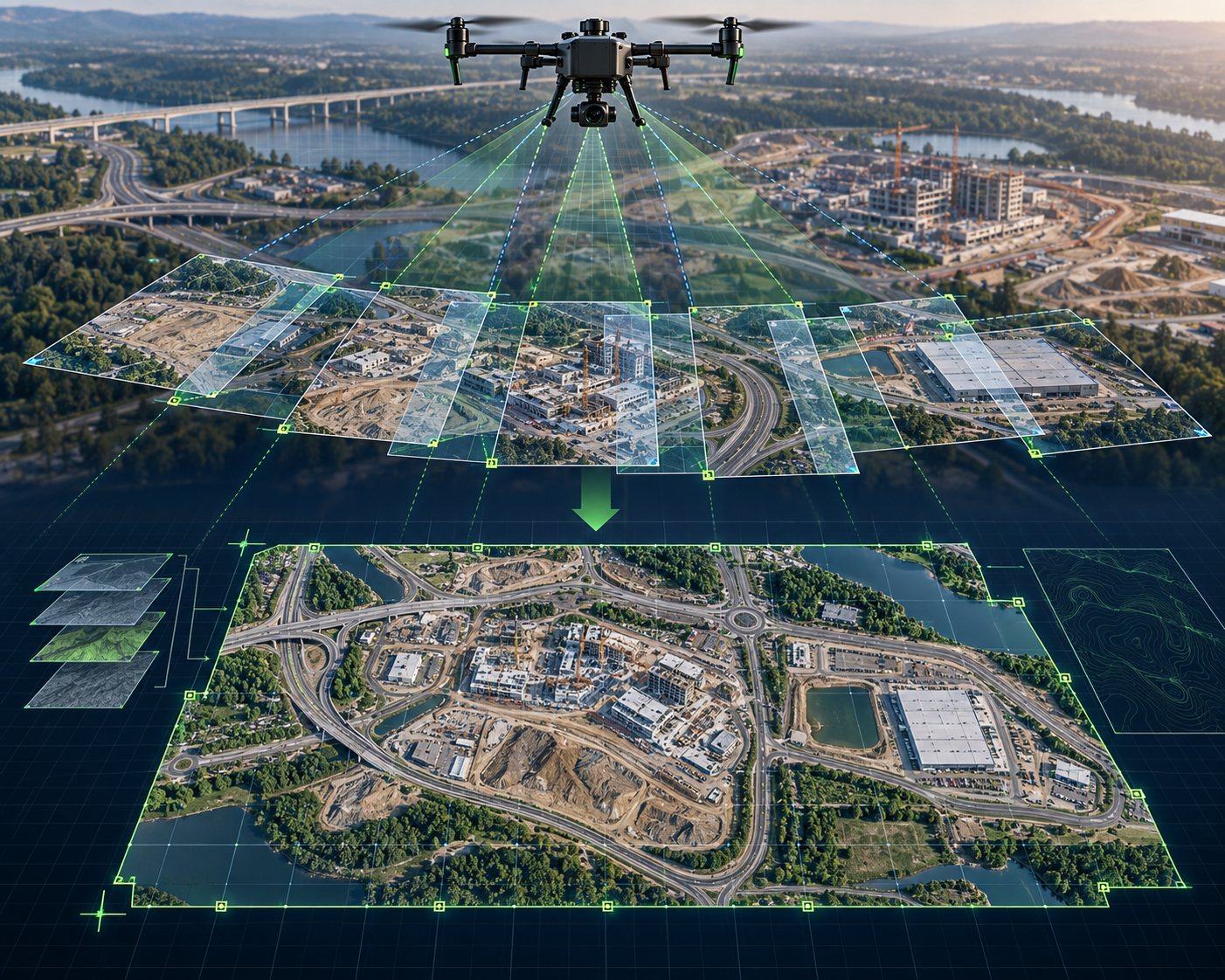 UAV and drone orthomosaic processing services by TriCAD Design Consultants