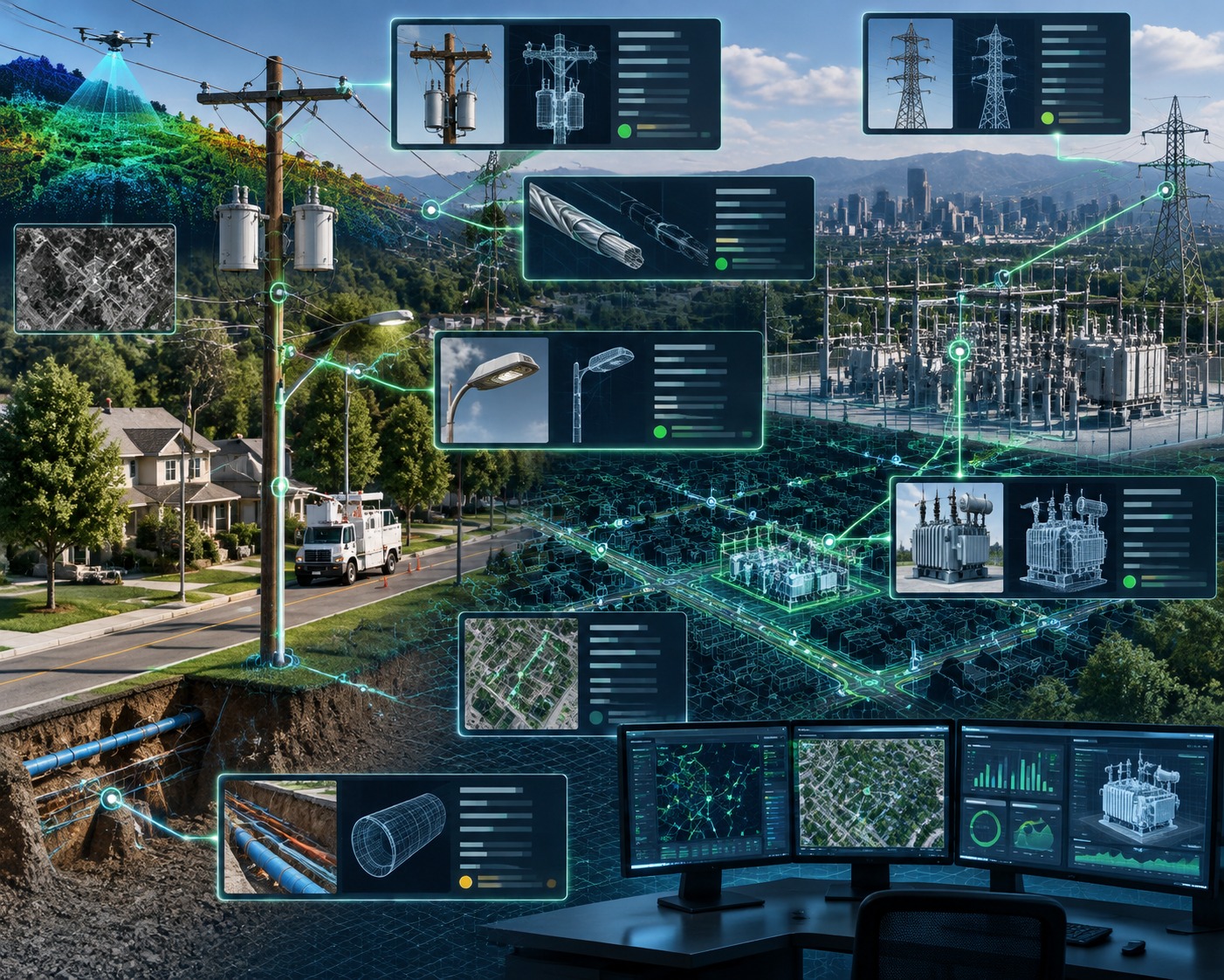 Utility asset data and intelligence services by TriCAD Design Consultants