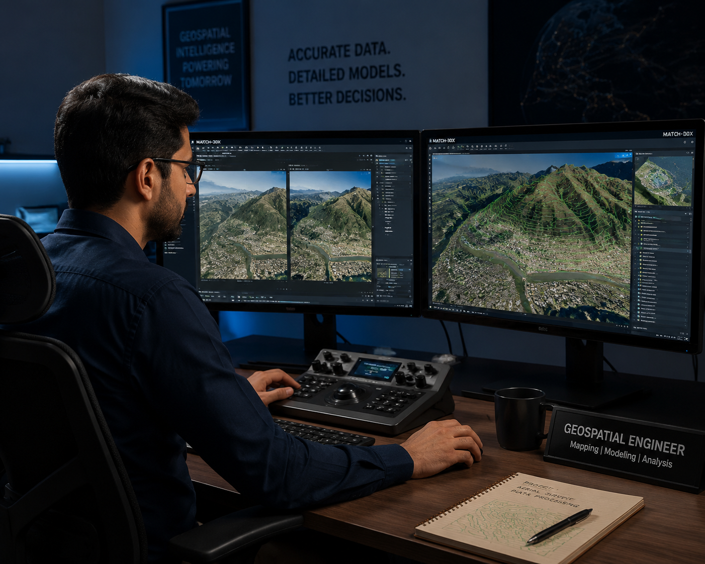 MATCH-3DX photogrammetric workstation view