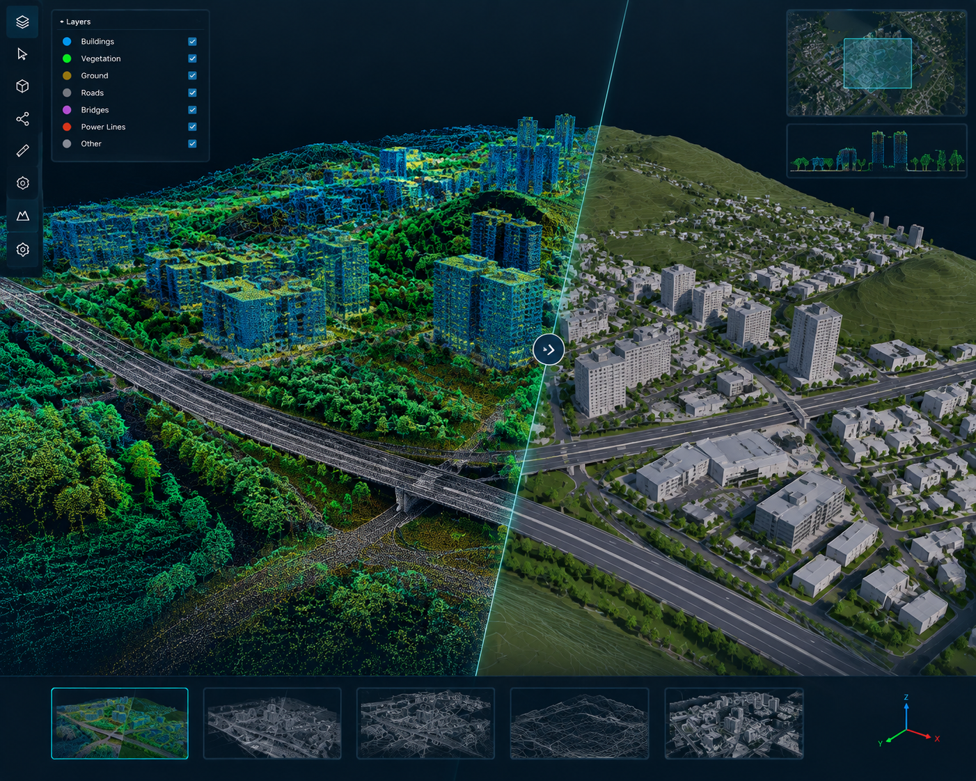 LiDAR and Point Cloud to 3D